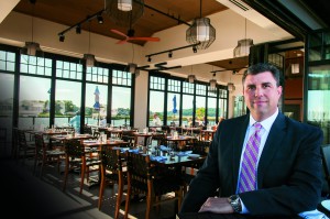 G. Arthur Farren III sits in The Rum Runner, located in Sea Bright, New Jersey. The restaurant was completely destroyed by Superstorm Sandy. With the help of Conover Beyer Associates, the restaurant has been rebuilt and reopened.